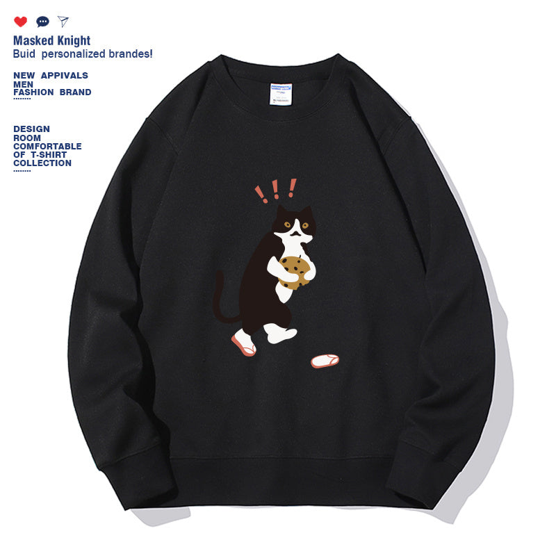Sudadera de manga larga con estampado de color liso de moda para mujer