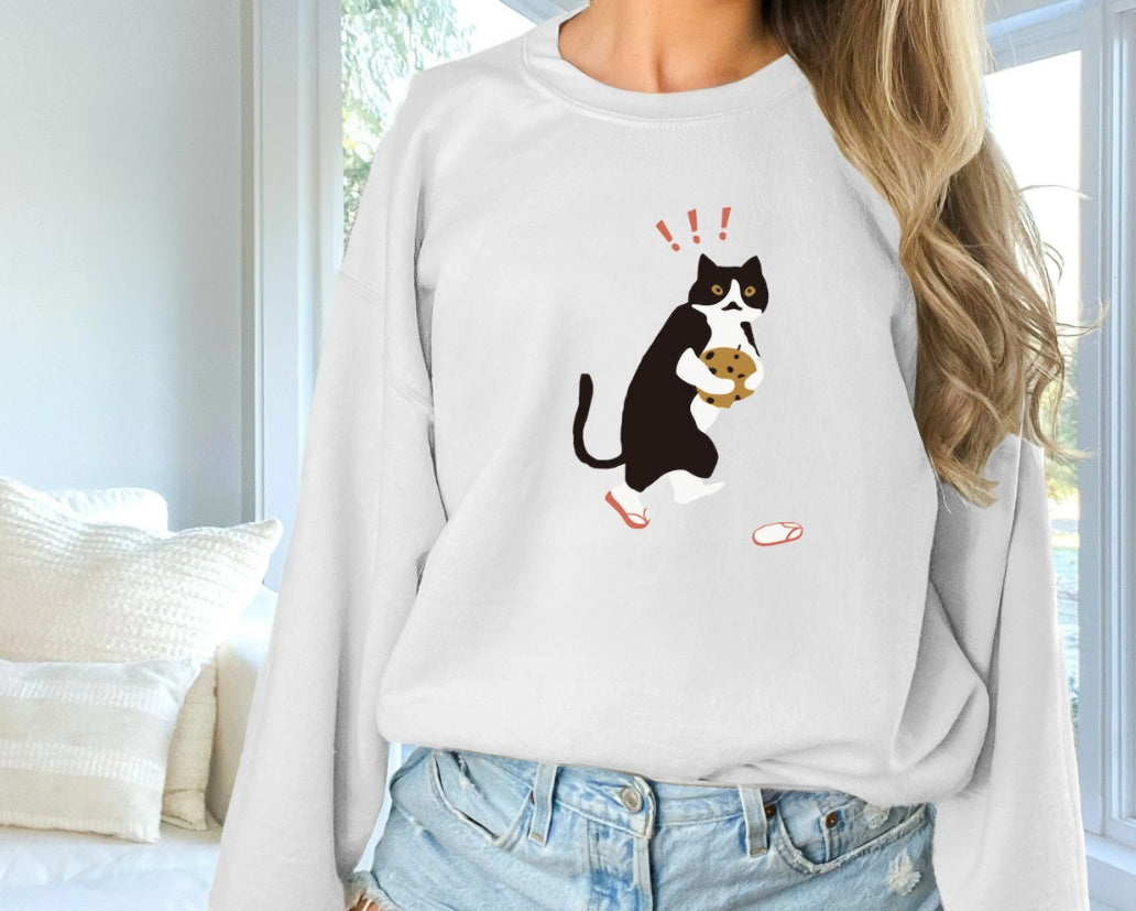 Sudadera de manga larga con estampado de color liso de moda para mujer