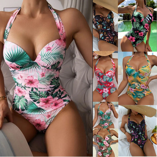 Bikini Hanging Neck 1 Piece - Assorted colors