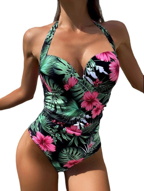 Bikini Hanging Neck 1 Piece - Assorted colors