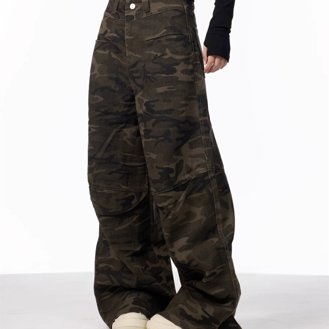 Camouflage Jeans High Waist Exercise Casual Pants