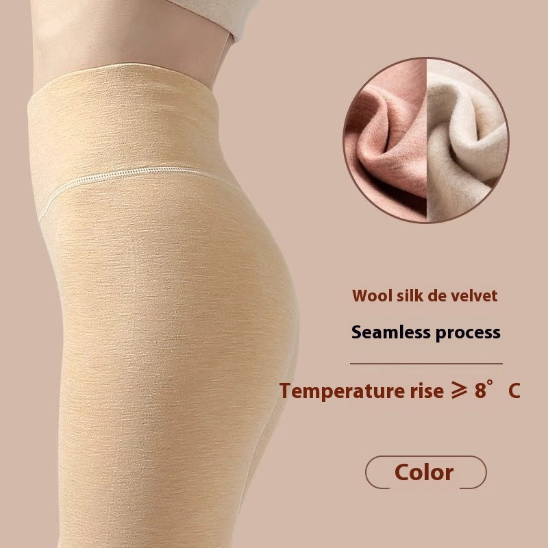 Leggings quentes de inverno Calças de cashmere Fit