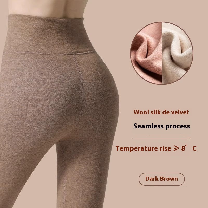 Leggings quentes de inverno Calças de cashmere Fit