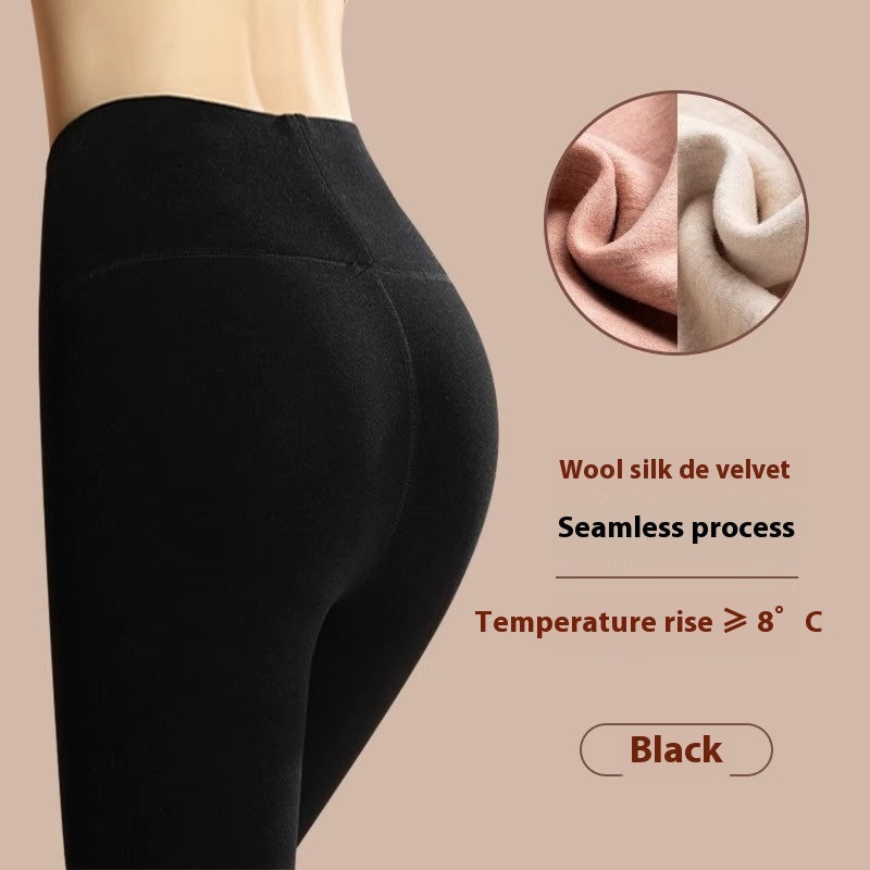 Leggings quentes de inverno Calças de cashmere Fit